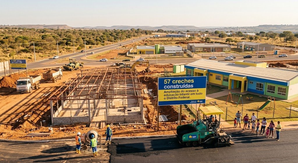 57 creches construídas